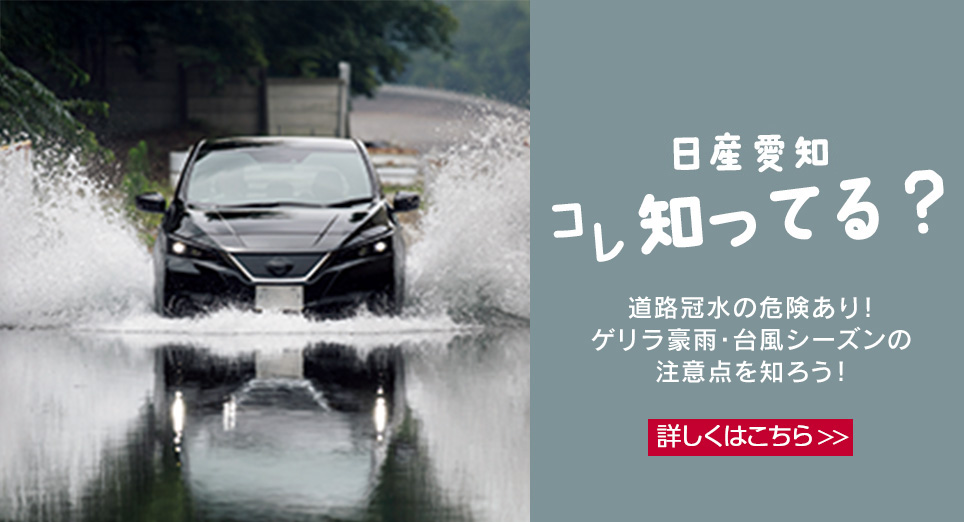 25年9月号「道路冠水の危険あり！ゲリラ豪雨・台風シーズンの注意点を知ろう！」